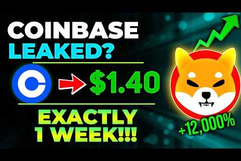 SHIBA INU COIN NEWS TODAY- COINBASE CEO CONFIRM 1,000,000 SHIB WILL MAKE YOU A MILLIONAIRE IN 1 WEEK