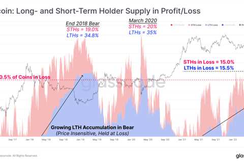 Bitcoin LTHs Hold Significantly More Loss Now Compared To May-July 2021