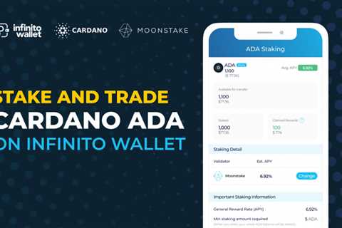 Infinito Wallet and Moonstake enable staking ability and various investment tools for the Cardano..