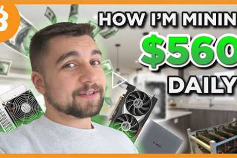 I'm EARNING $560 A DAY at home MINING BITCOIN and DOGE?!