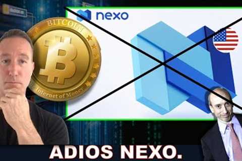 NEXO LEAVES U.S. & THE REASON (PARTS OF) CRYPTO IS DYING.