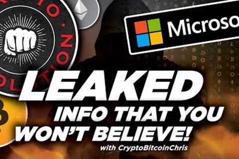 MEGA BULLISH LEAK! CRYPTO NEWS LEAKED FROM MICROSOFT! BAN ON CENTRAL BANK DIGITAL CURRENCY COMING!