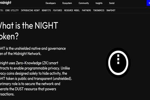 What Is Midnight (NIGHT)? Exploring the Token Powering Cardano’s Privacy Network